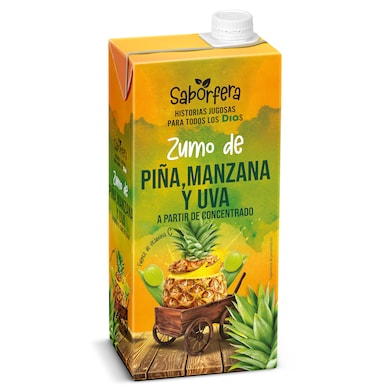 Zumo de piña, manzana y uva Dia Saborfera 1 L-0