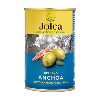 Aceitunas rellenas de anchoa Jolca 130 g-0