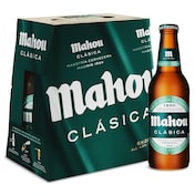 Cerveza clásica Mahou pack 6 x 25 cl