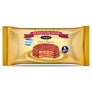 Alfajor con chocolate negro Mardel 150 g-0