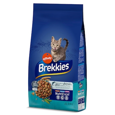 Alimento para gatos con salmón y atún Brekkies 1.5 Kg-0 Alimento para gatos con salmón y atún Brekkies 1.5 Kg-0