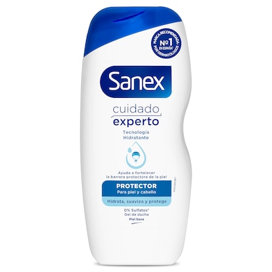 Gel de ducha cuidado experto Sanex 250 ml-0