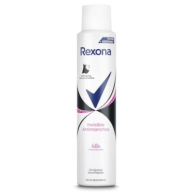 Desodorante invisible y antimanchas Rexona 200 ml-0