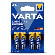 Pila alcalina power aa Varta 4 unidades