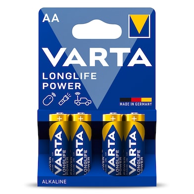 Pila alcalina power aa Varta 4 unidades-0 Pila alcalina power aa Varta 4 unidades-0