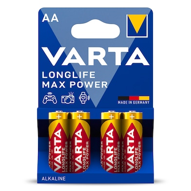 Pila alcalina max power aa Varta 4 unidades-0 Pila alcalina max power aa Varta 4 unidades-0