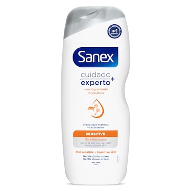Gel de ducha natural prebiotic sensitiv Sanex 600 ml-0