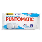 Detergente máquina blanco puro en pastillas Puntomatic 4 lavados