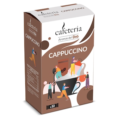 Café soluble cappuccino en sobres Dia Cafetería 125 g-0