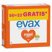 Protegeslip maxi Evax 72 unidades