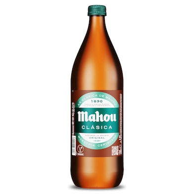Cerveza clásica Mahou 1 L-0 Cerveza clásica Mahou 1 L-0