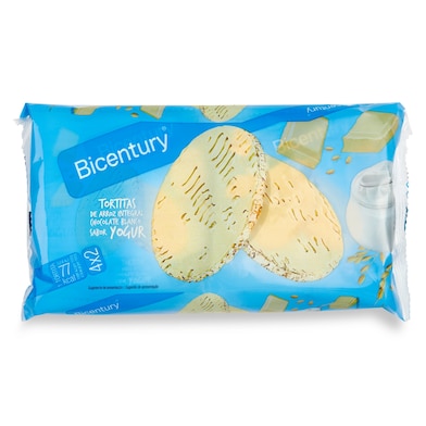 Tortitas de arroz integral sabor yogur Bicentury 130 g-0 Tortitas de arroz integral sabor yogur Bicentury 130 g-0