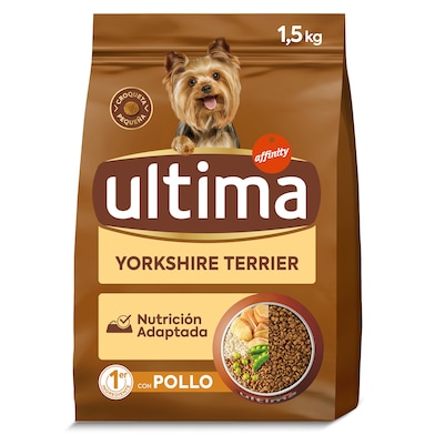 Alimento para perros yorkshire terrier con pollo y arroz Ultima 1.5 Kg-0