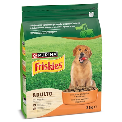 Alimento para perros adultos con aves y verduras Friskies 3 Kg-0