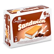 Sándwich de nata y chocolate Somosierra 6 x 50 g