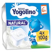 Postre lácteo natural Nestlé Yogolino 4 x 100 g