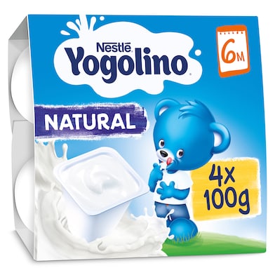 Postre lácteo natural Nestlé Yogolino 4 x 100 g-0