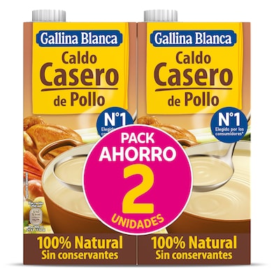 Caldo de pollo Gallina Blanca 2 x 1 L-0 Caldo de pollo Gallina Blanca 2 x 1 L-0