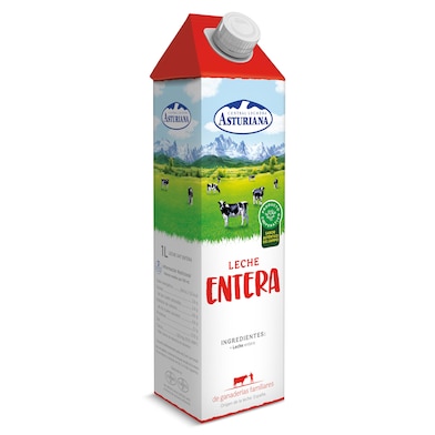 Leche entera Asturiana 1 L-0