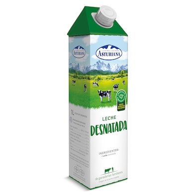 Leche desnatada Asturiana 1 L-0 Leche desnatada Asturiana 1 L-0