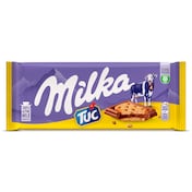 Chocolate con leche cubierto de galletas Milka 87 g