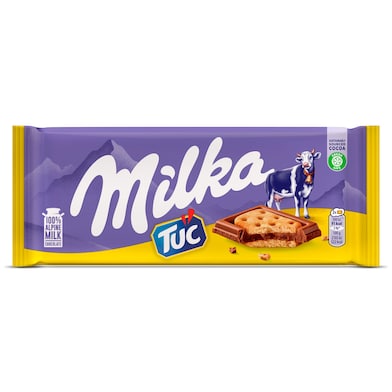 Chocolate con leche cubierto de galletas Milka 87 g-0 Chocolate con leche cubierto de galletas Milka 87 g-0