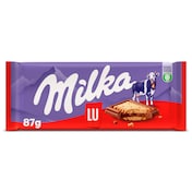 Chocolate con leche relleno de galleta lu Milka 87 g