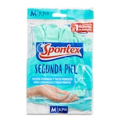 Guantes reutilizables segunda piel talla M Spontex bolsa 2 unidades