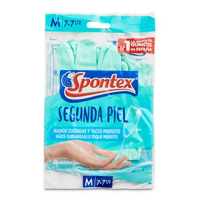 Guantes reutilizables segunda piel talla M Spontex bolsa 2 unidades-0 Guantes reutilizables segunda piel talla M Spontex bolsa 2 unidades-0