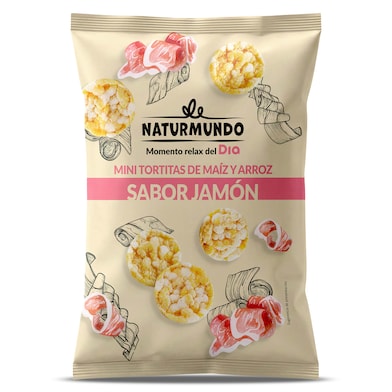 Mini tortitas de maíz y arroz sabor jamón Dia Naturmundo 75 g-0 Mini tortitas de maíz y arroz sabor jamón Dia Naturmundo 75 g-0