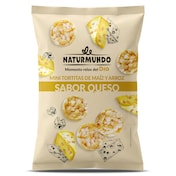 Mini tortitas de maíz y arroz sabor queso Dia Naturmundo 75 g