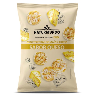 Mini tortitas de maíz y arroz sabor queso Dia Naturmundo 75 g-0 Mini tortitas de maíz y arroz sabor queso Dia Naturmundo 75 g-0