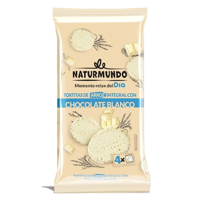 Tortitas de arroz integral con chocolate blanco Dia Naturmundo 130 g-0 Tortitas de arroz integral con chocolate blanco Dia Naturmundo 130 g-0