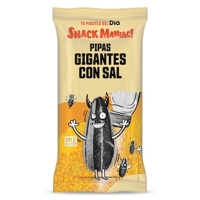 Pipas gigantes con sal Dia Snack Maniac 200 g-0