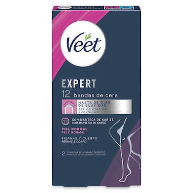 Bandas de cera corporales Veet 16 unidades-0
