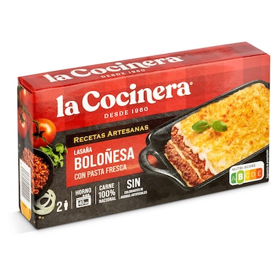 Lasaña boloñesa La Cocinera 500 g-0