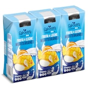 Bebida de fruta y leche mediterráneo Dia Saborfera pack 3 x 330 ml