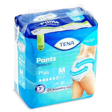 Pants de incontinencia plus talla M Tena 9 unidades-0