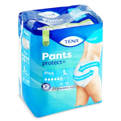 Pants de incontinencia plus talla L Tena 8 unidades-0 Pants de incontinencia plus talla L Tena 8 unidades-0