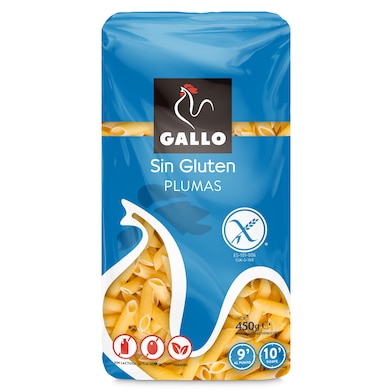 Plumas sin gluten Gallo 450 g-0
