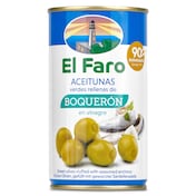 Aceitunas rellenas de boquerón en vinagre El Faro 150 g