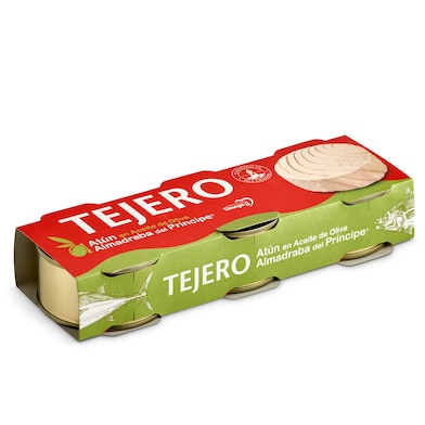 Atún de Almadraba en aceite de oliva Tejero 3 x 52 g-0