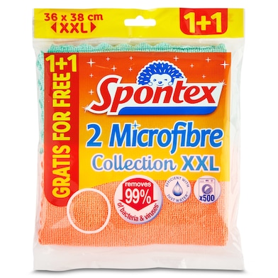 Bayeta microfibra XXL Spontex 2 unidades-0 Bayeta microfibra XXL Spontex 2 unidades-0