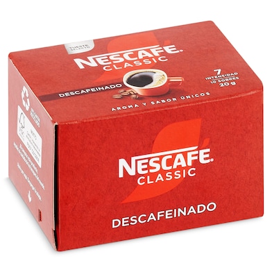 Café soluble descafeinado en sobres Nescafé 20 g-0