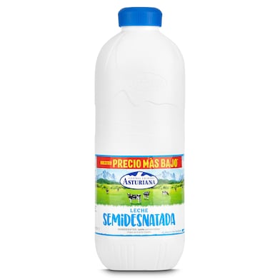 Leche semidesnatada Asturiana botella 2.2 L-0 Leche semidesnatada Asturiana botella 2.2 L-0