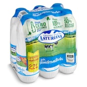 Leche semidesnatada Asturiana pack 6 x 2.2 L
