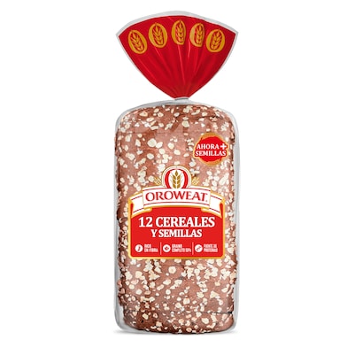 Pan de molde 12 cereales y semillas Oroweat 550 g-0 Pan de molde 12 cereales y semillas Oroweat 550 g-0