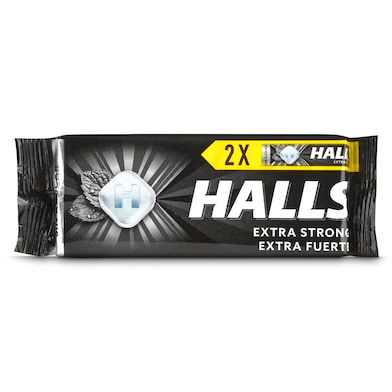 Caramelos sabor menta extra fuerte Halls 2 x 32 g-0