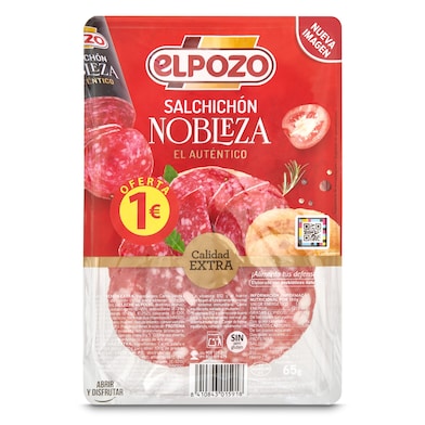 Salchichón nobleza Elpozo 65 g-0