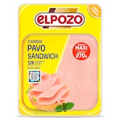 Fiambre de pavo sándwich Elpozo 270 g